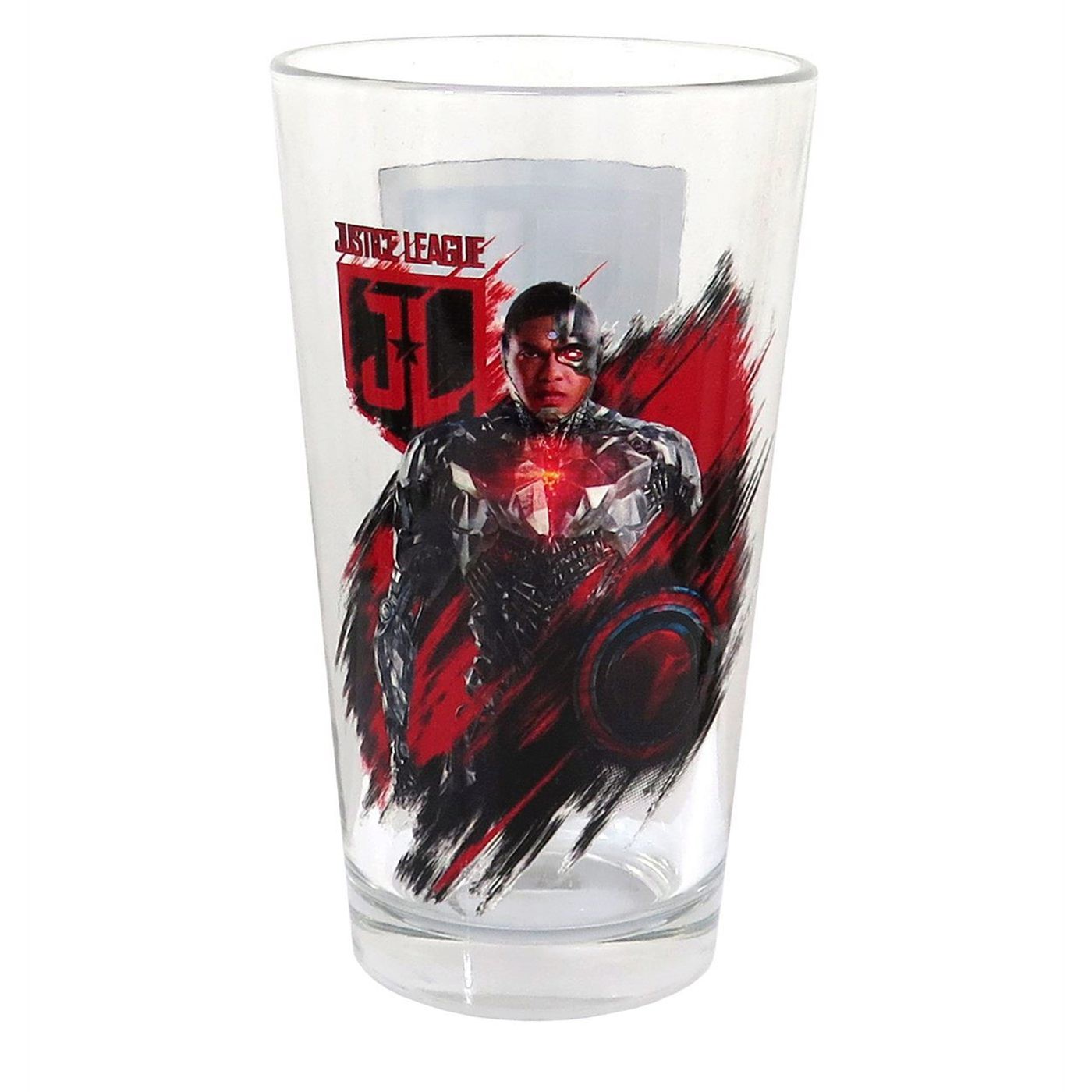 Cyborg Justice League Movie Pint Glass, Red
