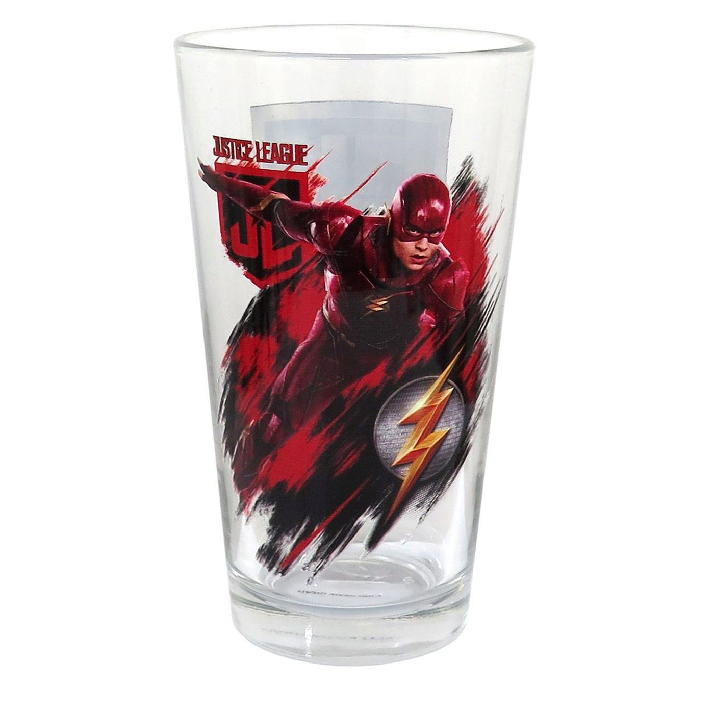 Flash Justice League Movie Pint Glass, Red