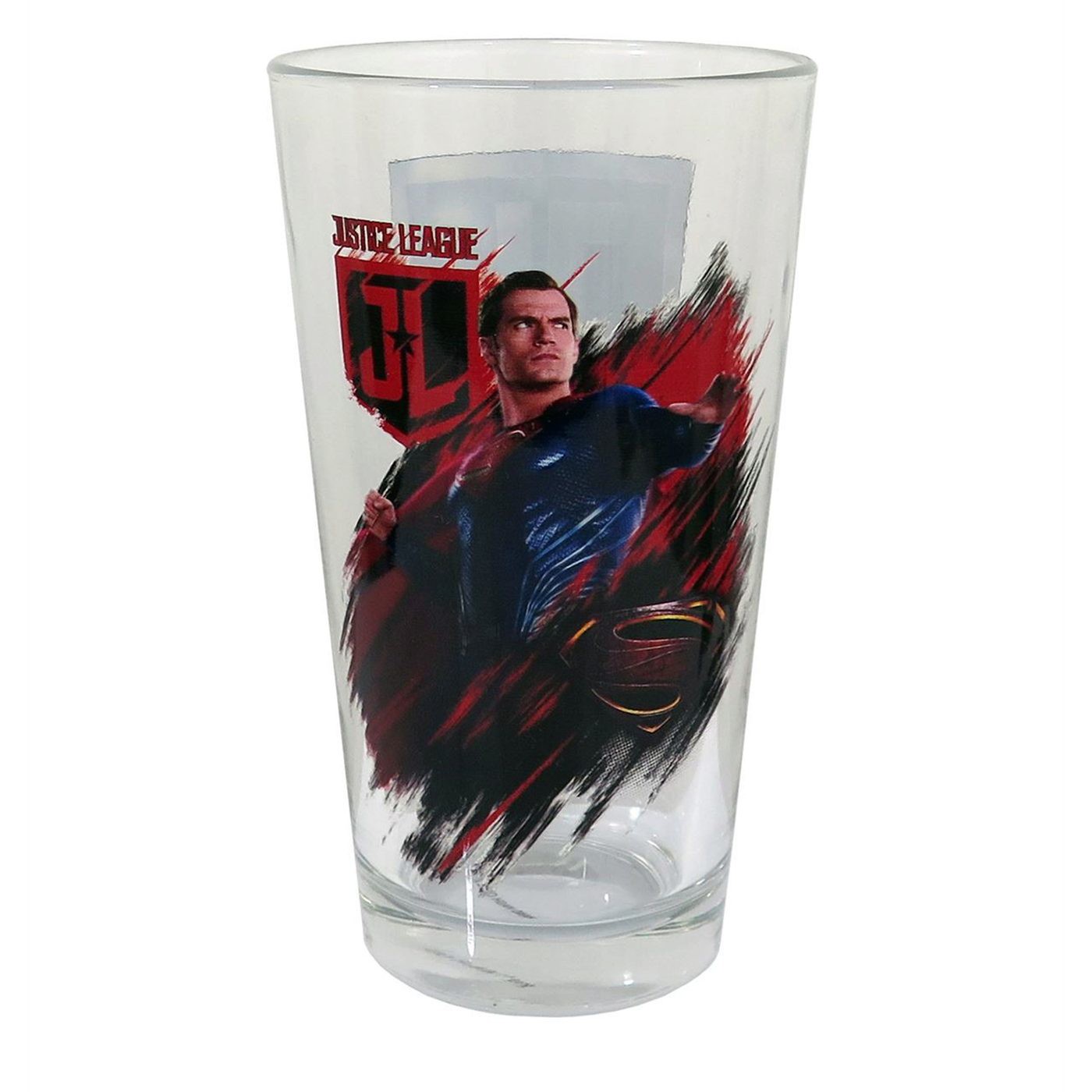 Superman Justice League Movie Pint Glass, Red
