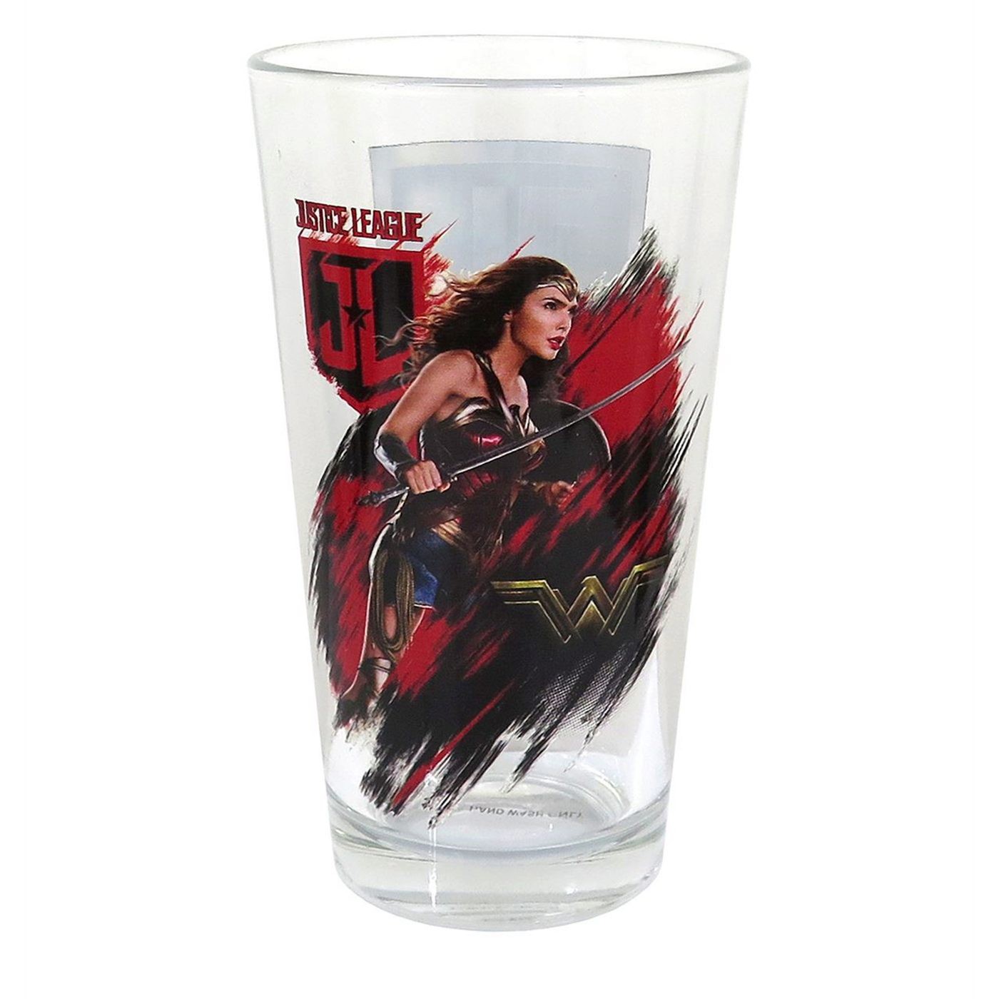 Wonder Woman Justice League Movie Pint Glass, Red