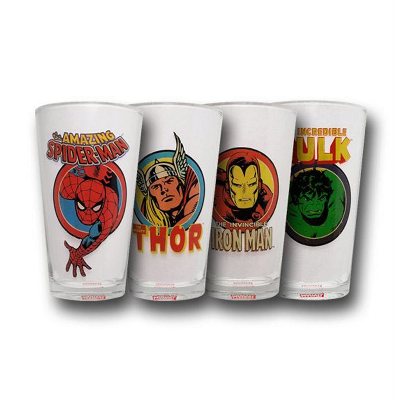 Marvel Portraits 16oz Pint Glass Set of 4