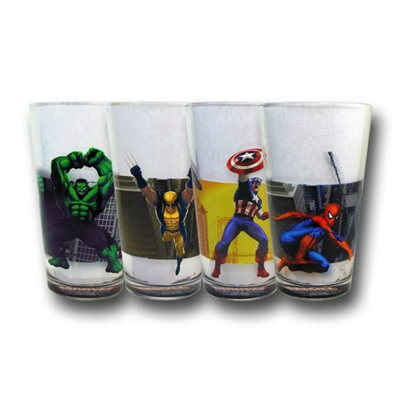 Marvel Modern Heroes Segment Wrap Pint Glass Set