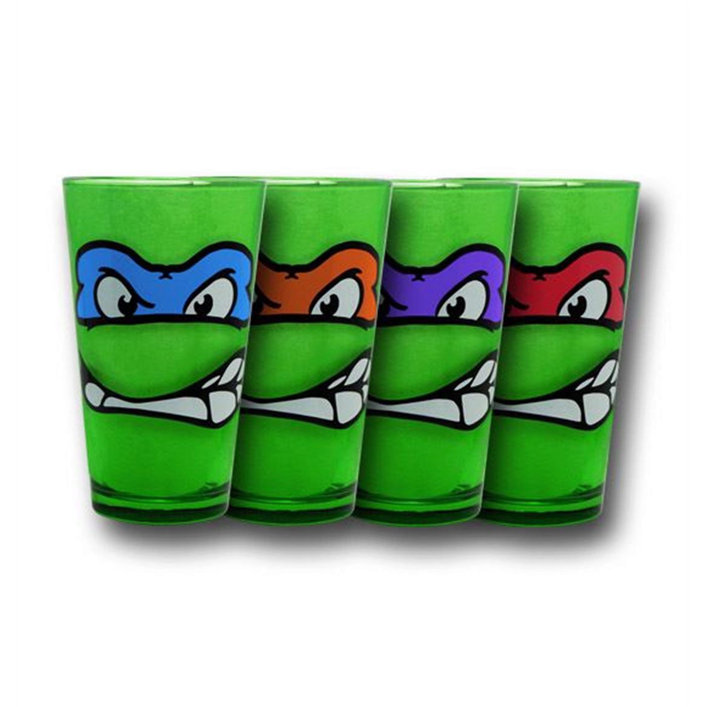 TMNT Growling Faces Pint Glass Set