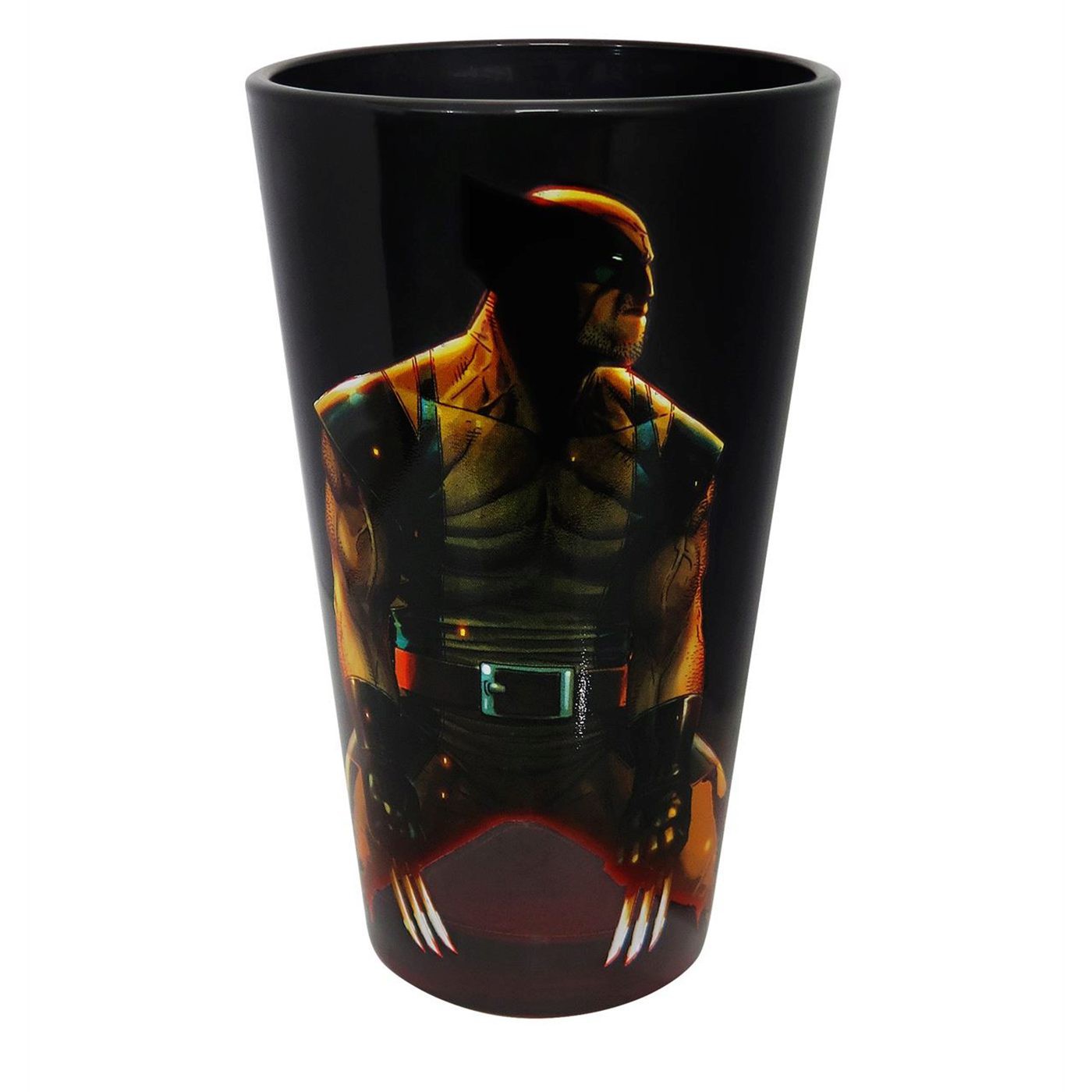 Wolverine Claws Out Pint Glass, Orange