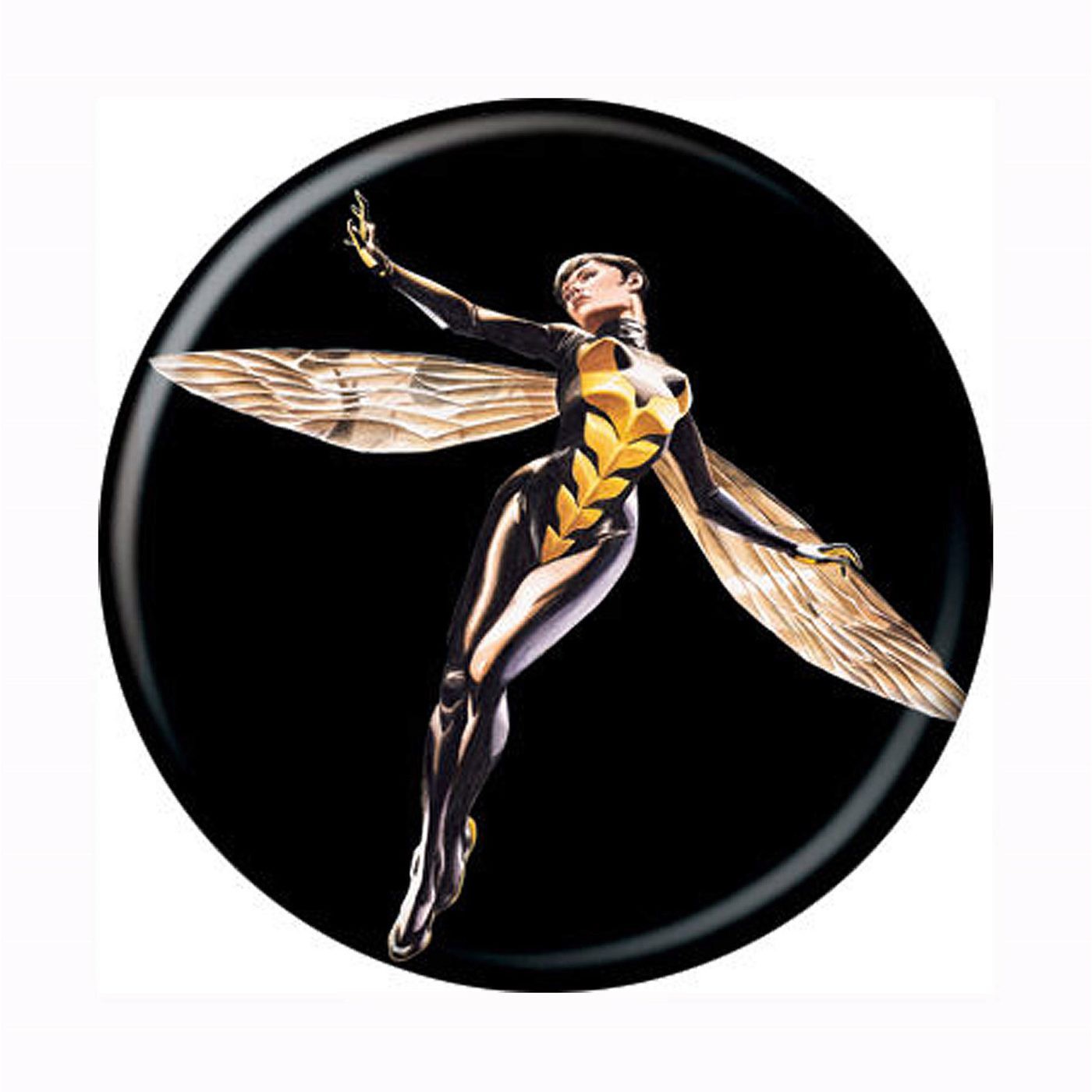 Wasp Flight Button, Black