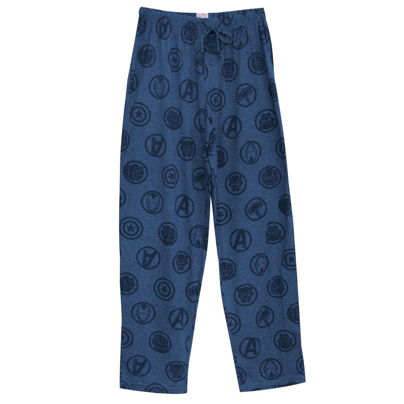 Avengers Icons Men's Pajama Pants, Blue