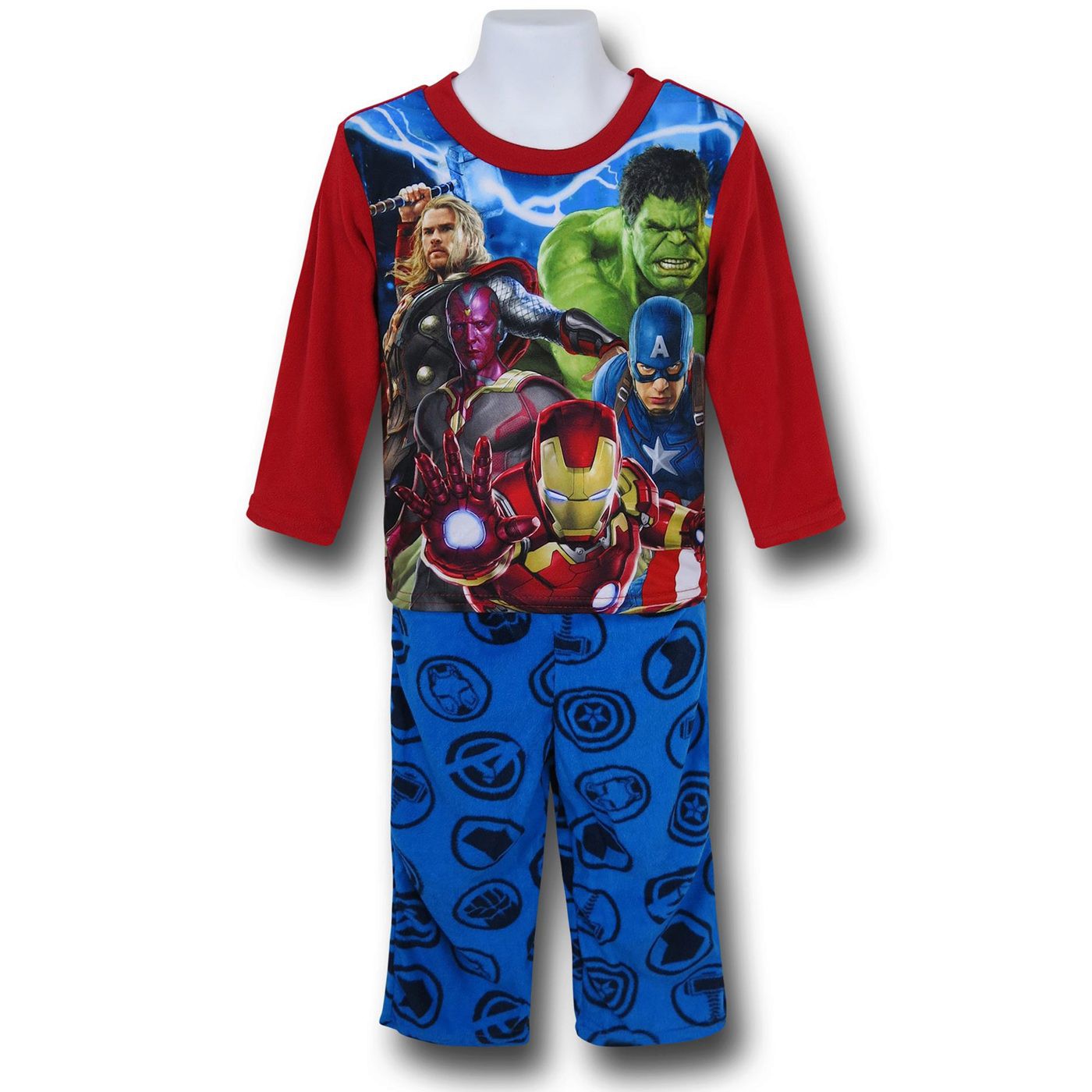 Avengers Crowd Kids Pajama Set, Blue
