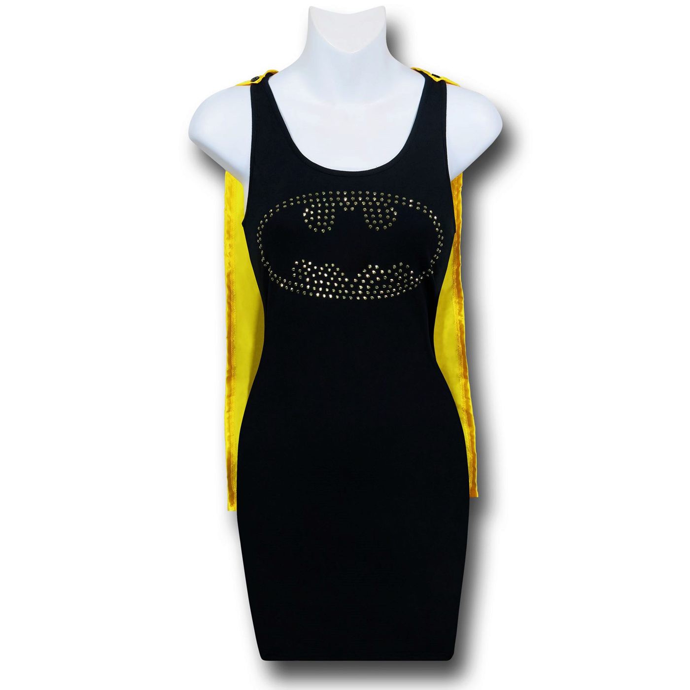 Batgirl Women's Caped Sleep Tank Dress, Black