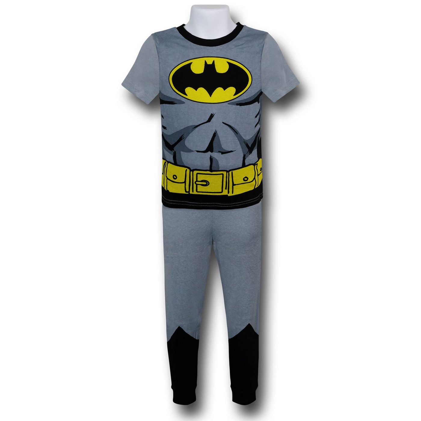 Batman Costume Kids PJ Sleep Set, Grey