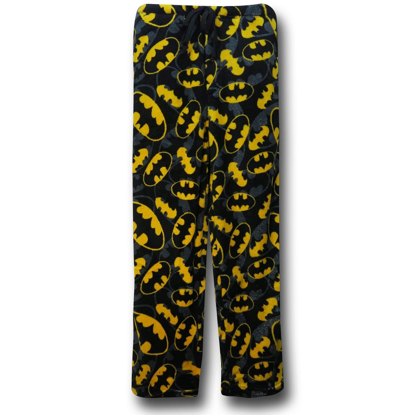 Batman Multi-Symbols Men's Poly Fleece Sleep Pants, Black