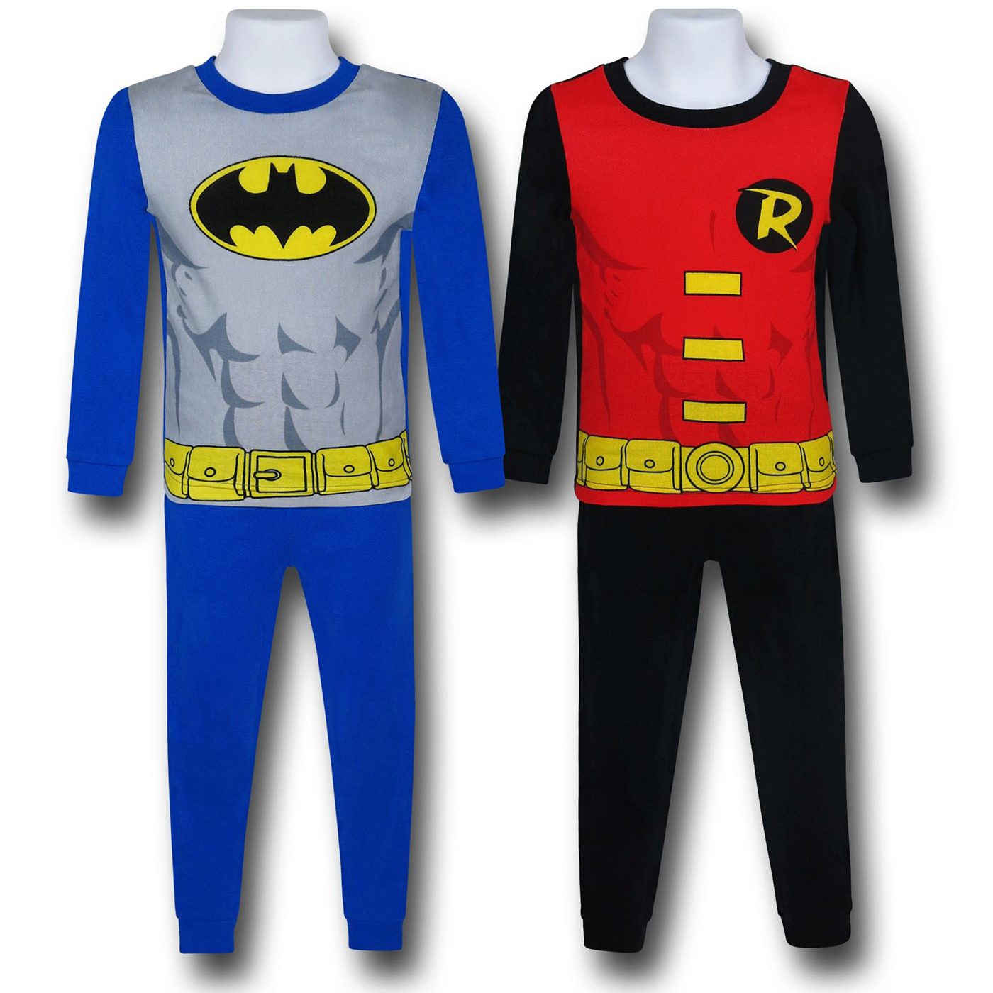 Batman & Robin Kids Long Pajama Sets, Blue
