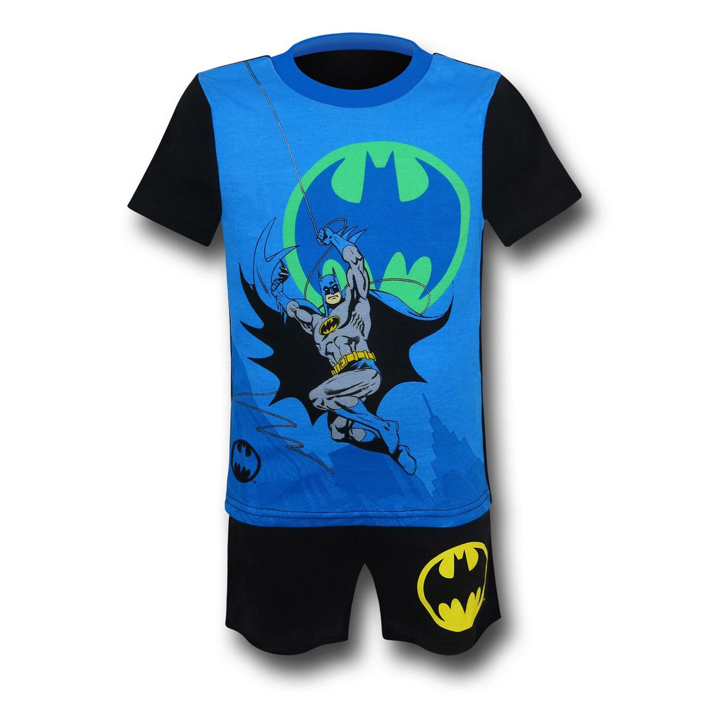 Batman Kids Shorts and Shirt PJ Sleep Set