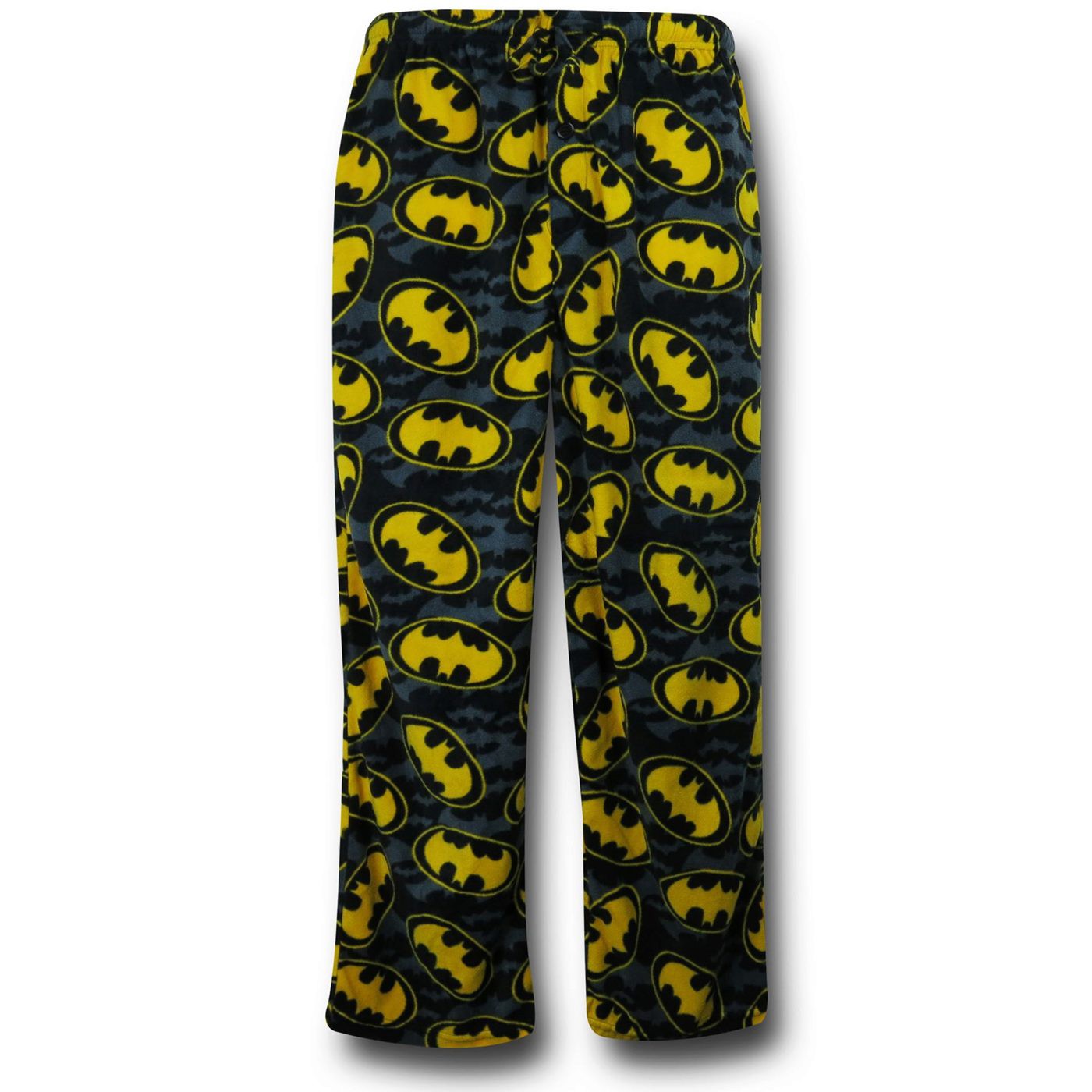 Batman Yellow Symbols Sleep Pants, Black