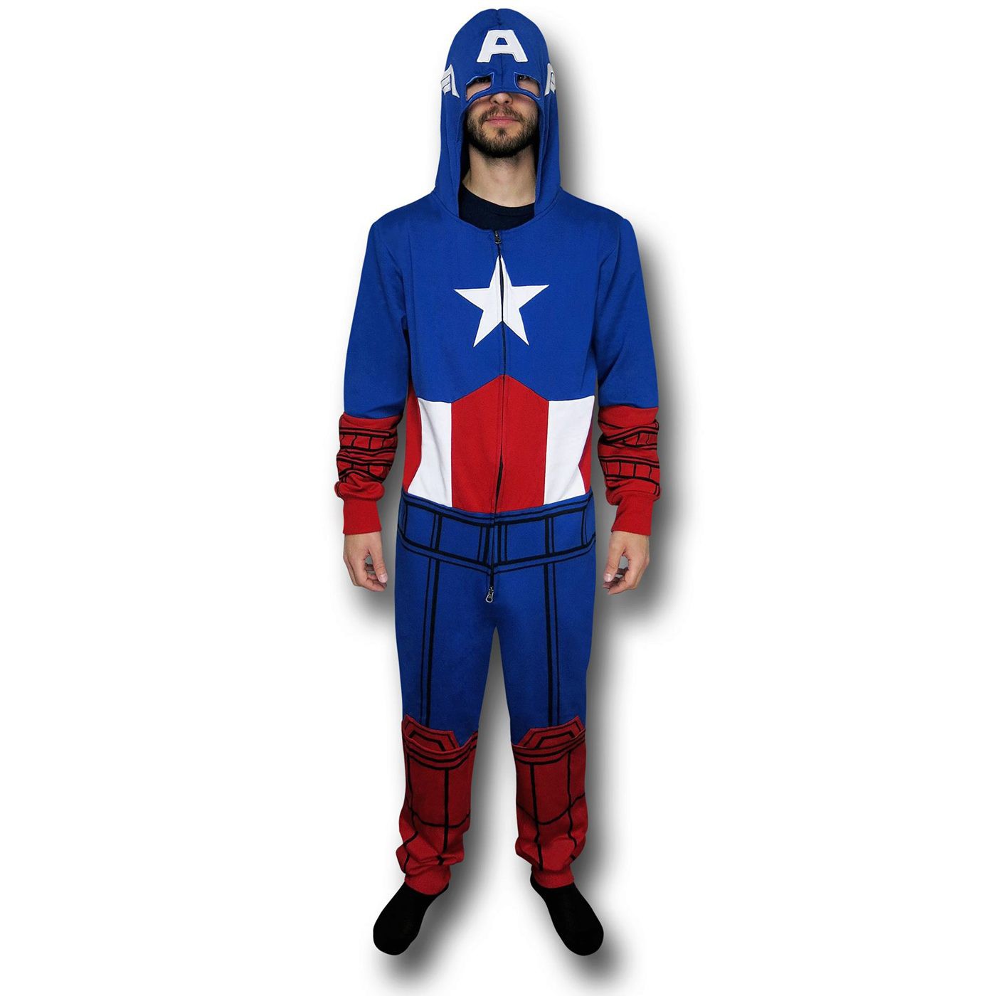 Captain America Adult Union Suit, Blue
