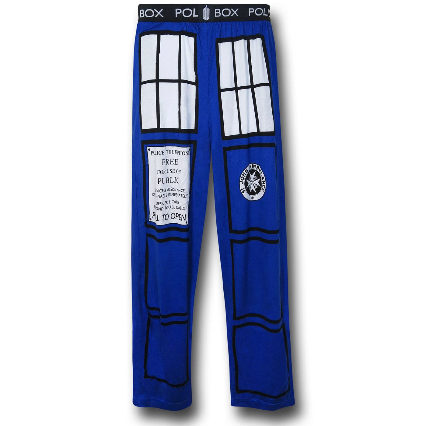 Dr. Who Big Tardis Lounge Pants, Blue