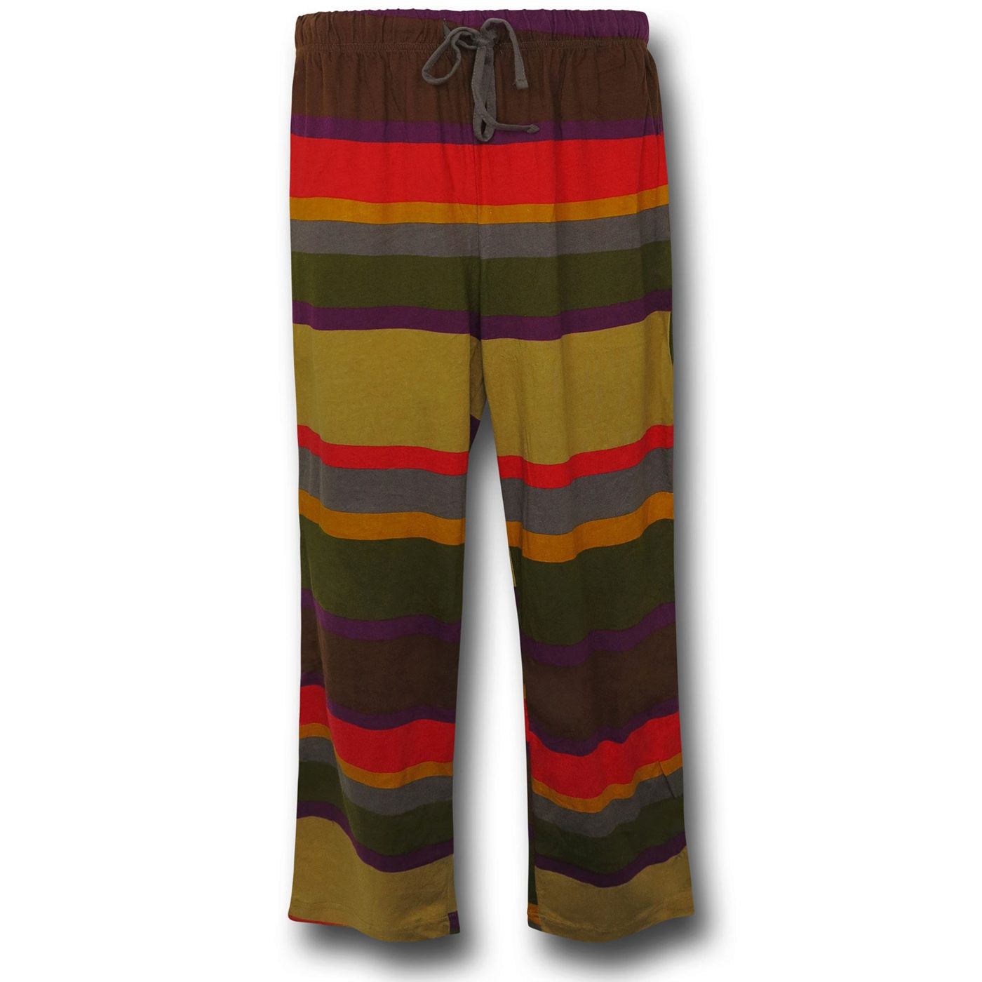 Doctor Who Scarf Print Lounge Pants, Brown