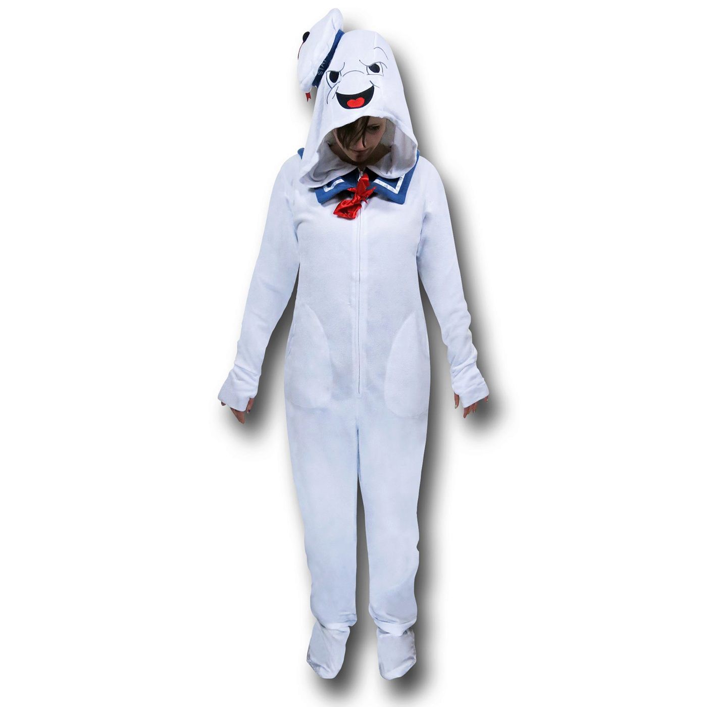 Ghostbusters Stay Puft Union Suit, White