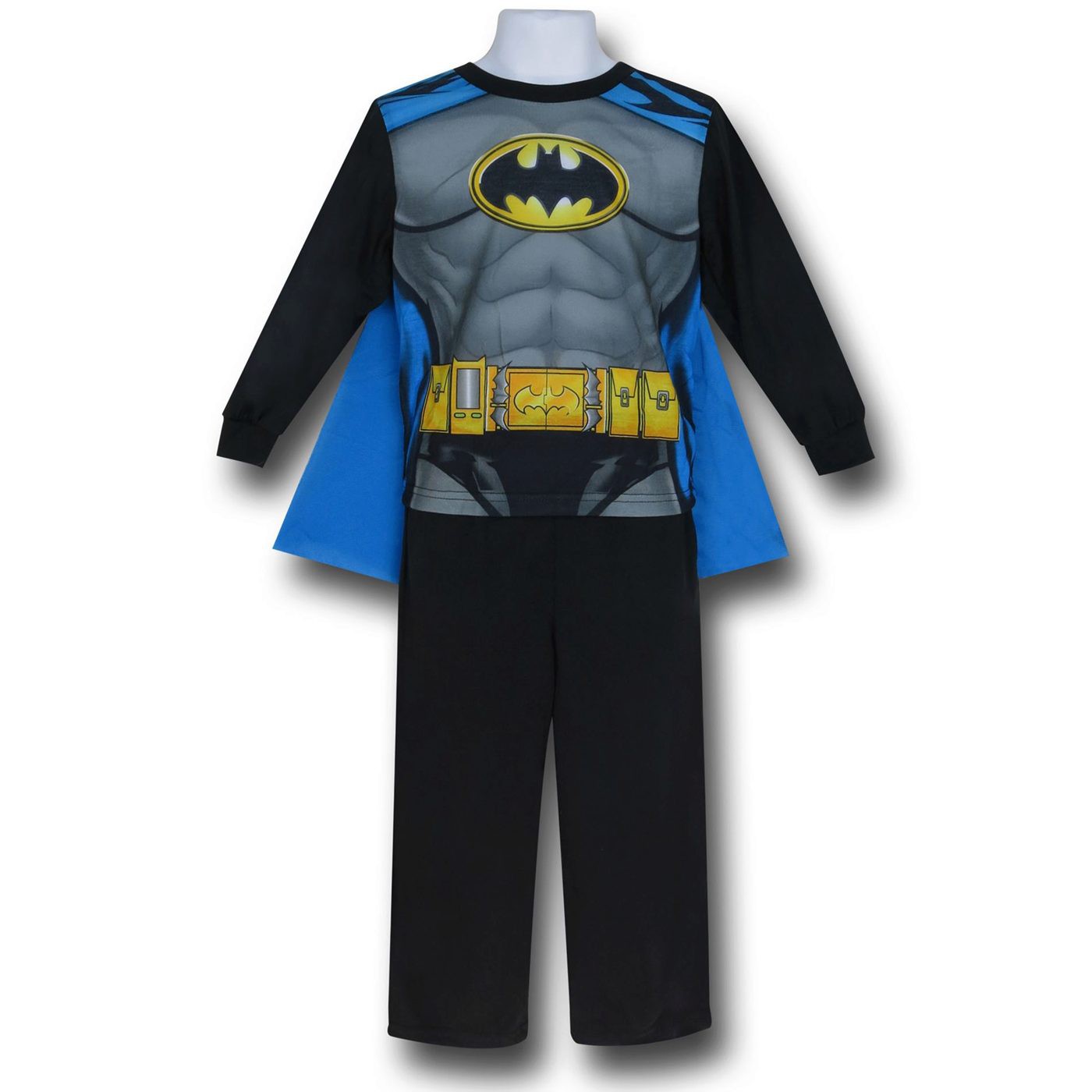 Batman Caped Costume 2-Piece Kids Pajama Set, Black