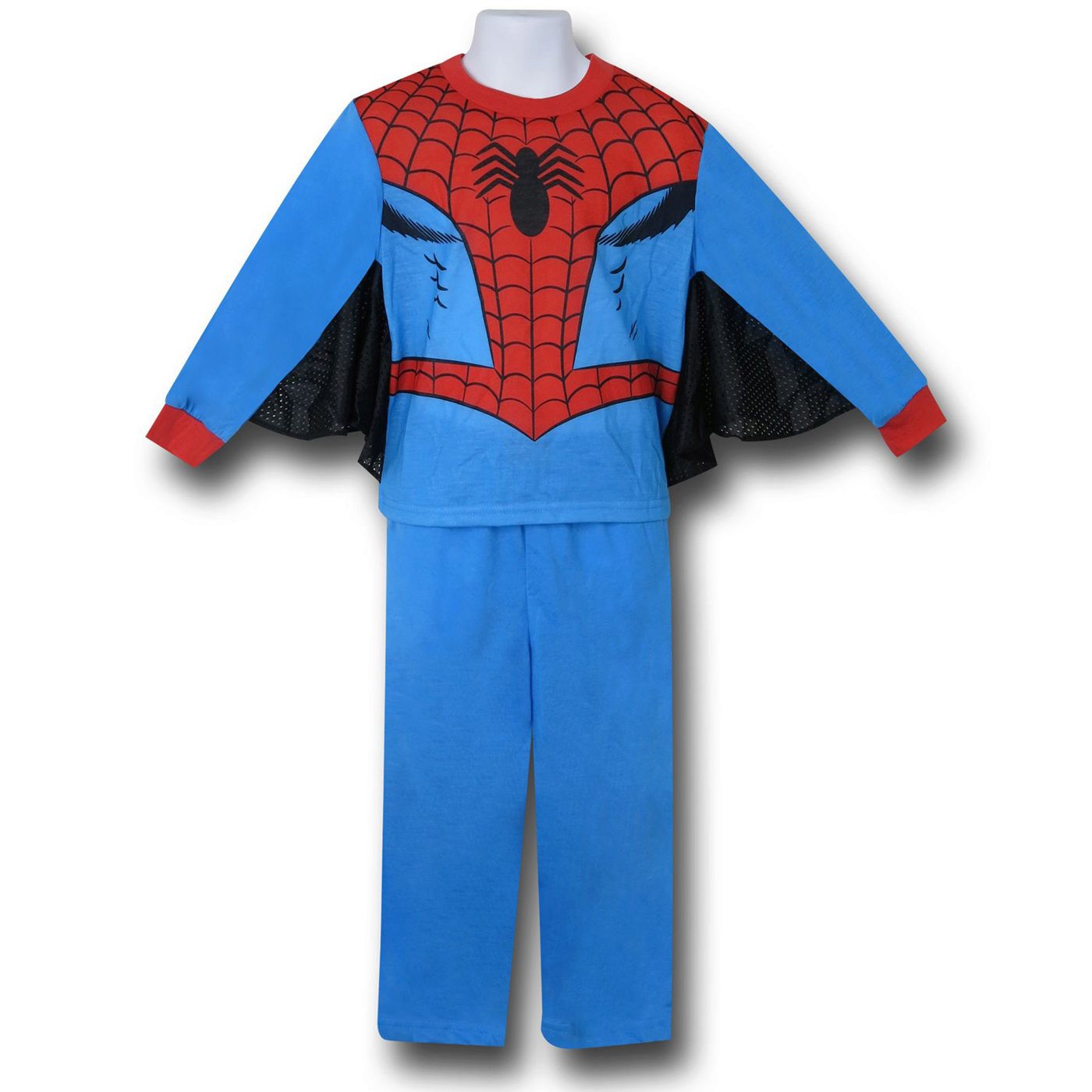 Spiderman Webbed 2-Piece Kids Pajama Set, Blue