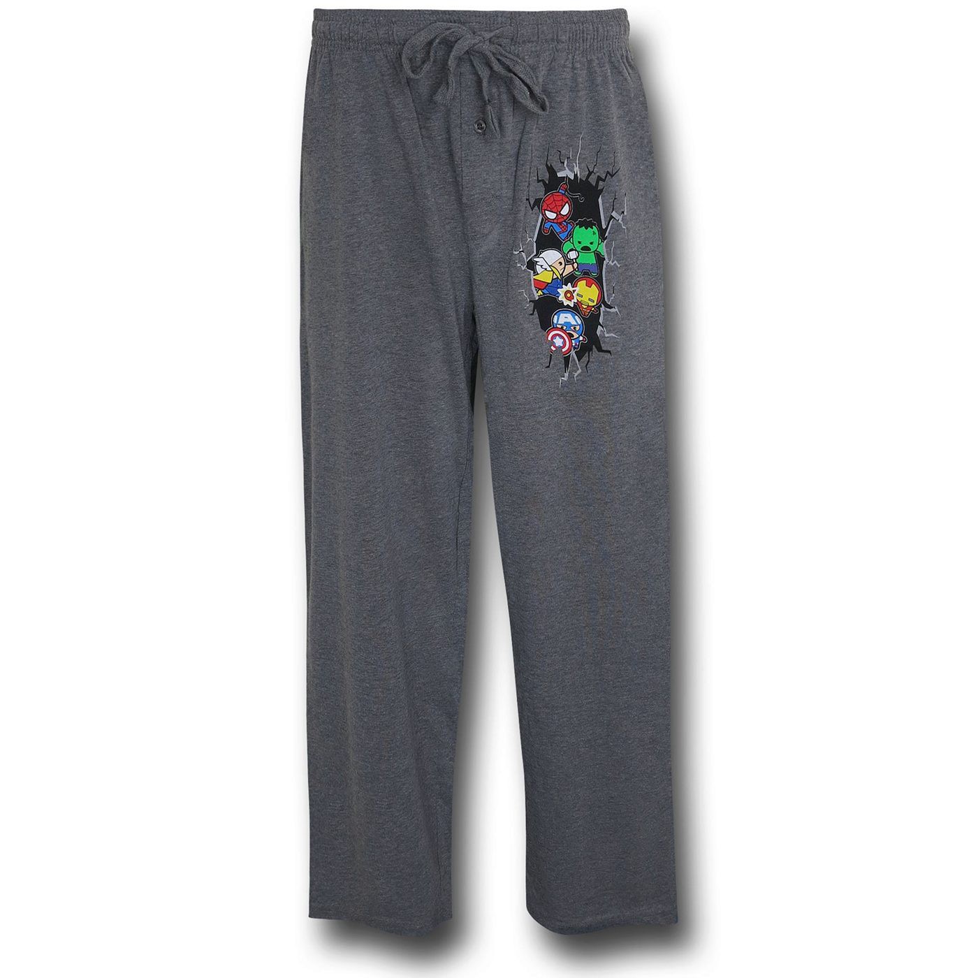 Marvel Heroes Kawaii Grey Sleep Pants, Grey