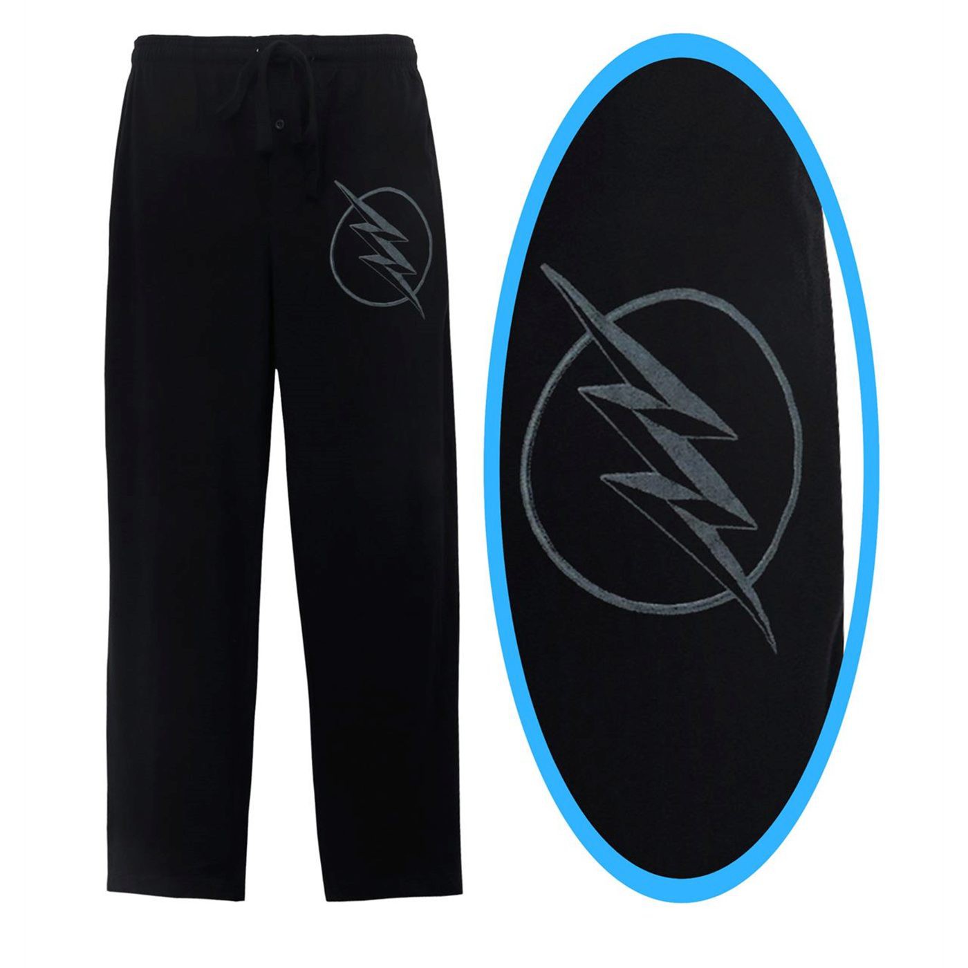 Flash TV Series Zoom Symbol Men's Pajama Pants, Black
