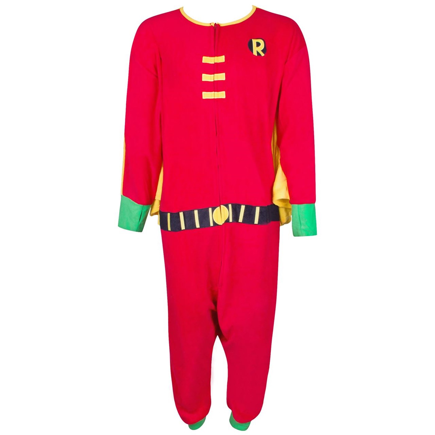 Robin Kigurumi Caped Union Suit, Red