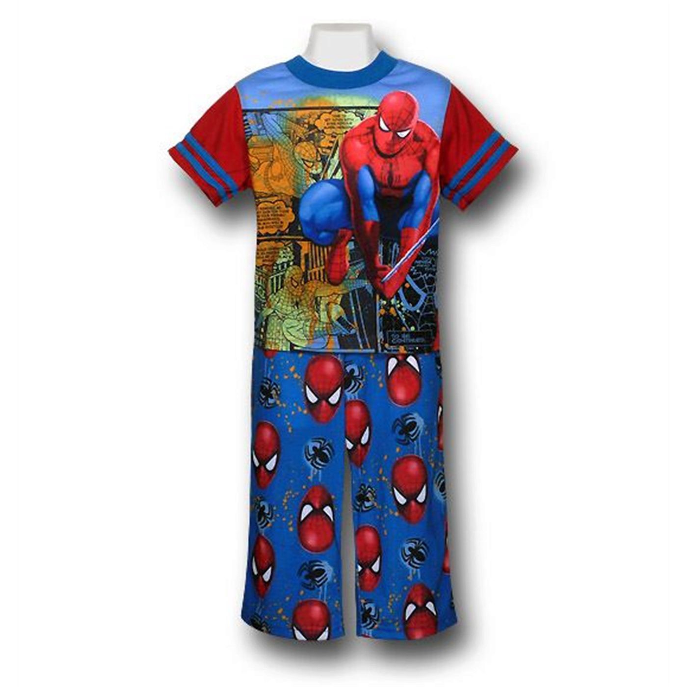 Spiderman Juvy Athletic Style Pajama Set, Red
