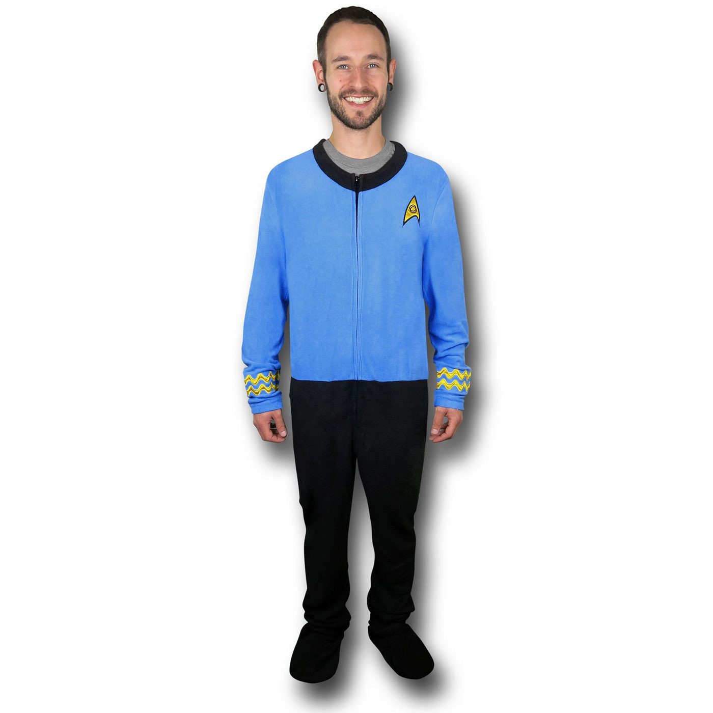 Star Trek Blue Science Union Suit, Blue