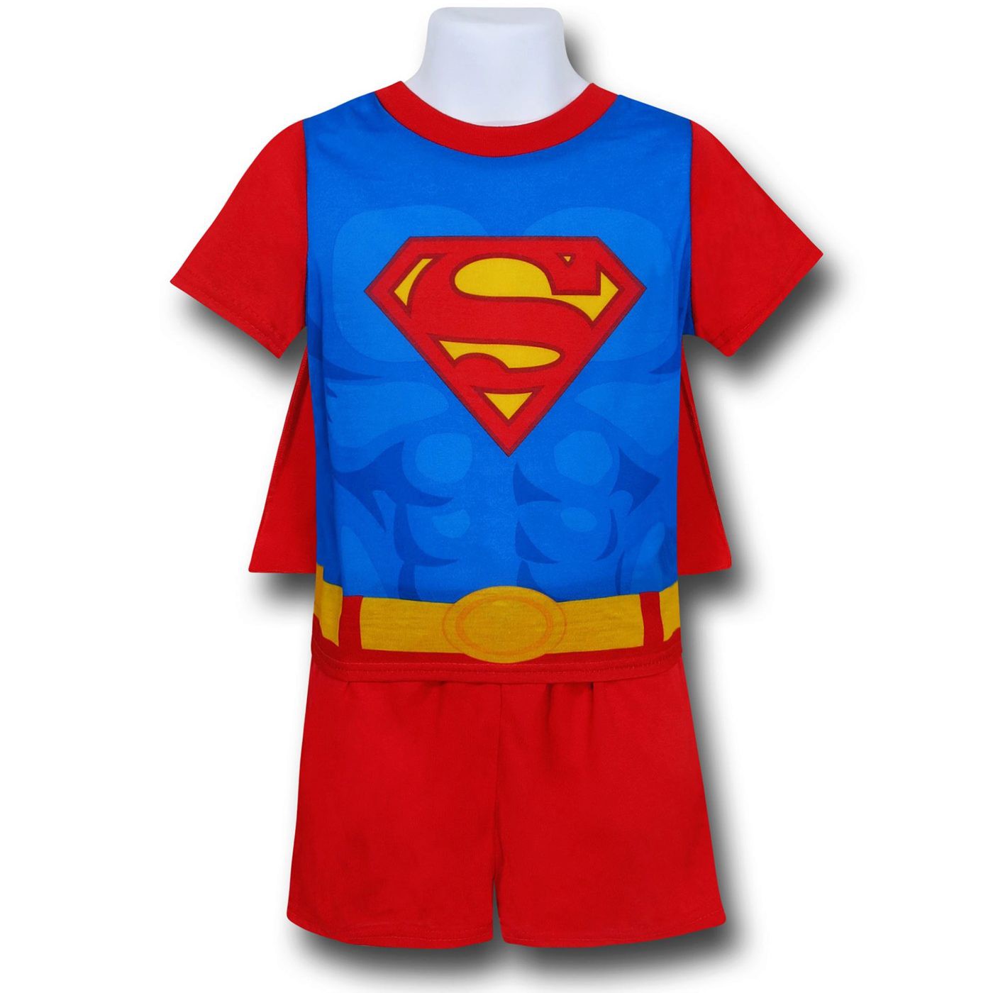 Superman Caped Kids Short Pajama Set, Red