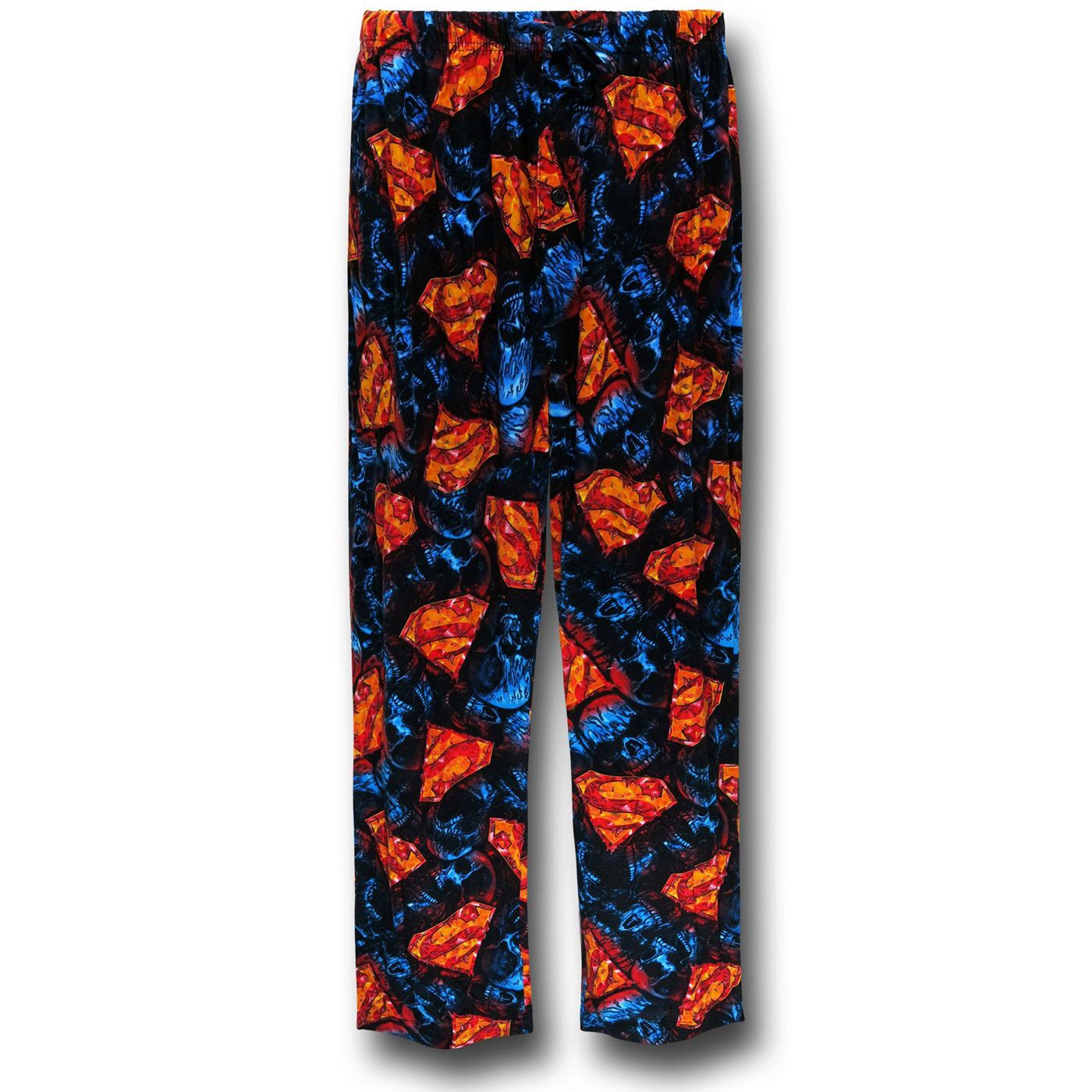 Superman All-Over Symbol Collage Sleep Pants, Blue