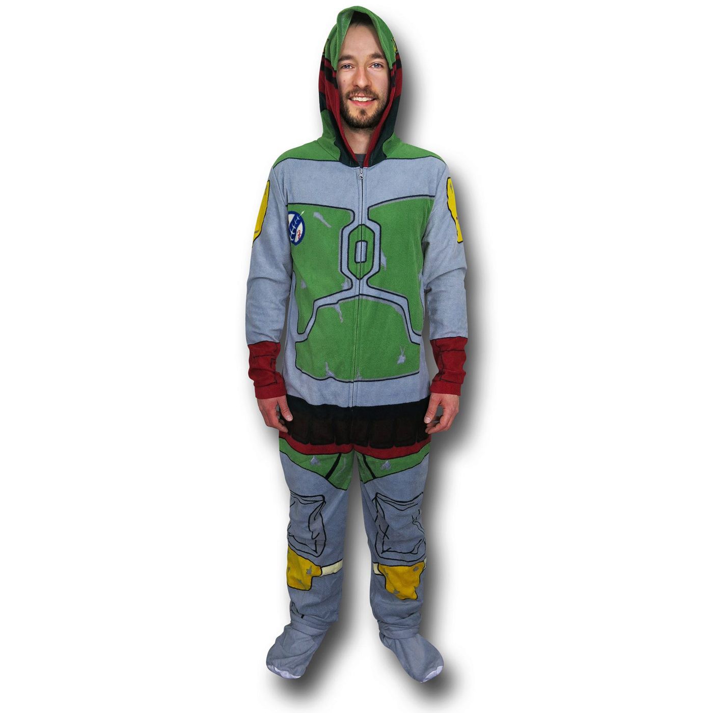 Star Wars Boba Fett Adult Union Suit, Grey