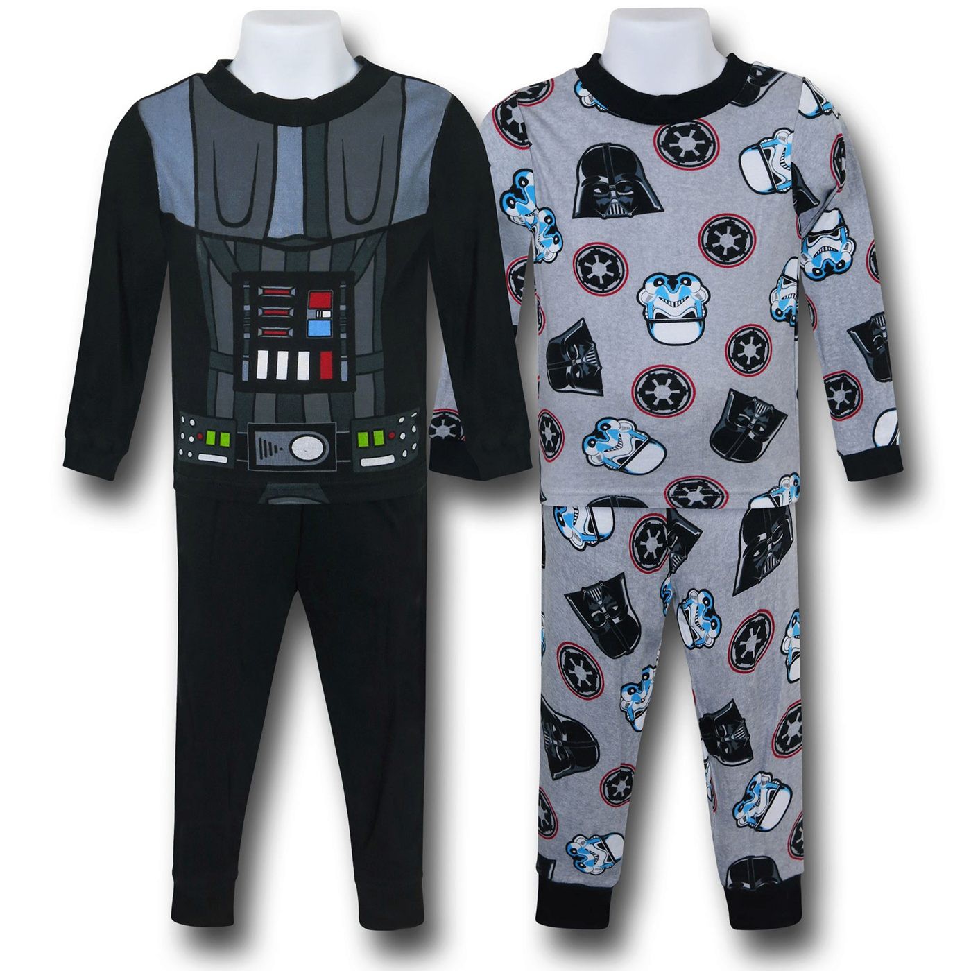 Star Wars Darth Vader And Symbols 2-Pack Kids Pajama Set, Black