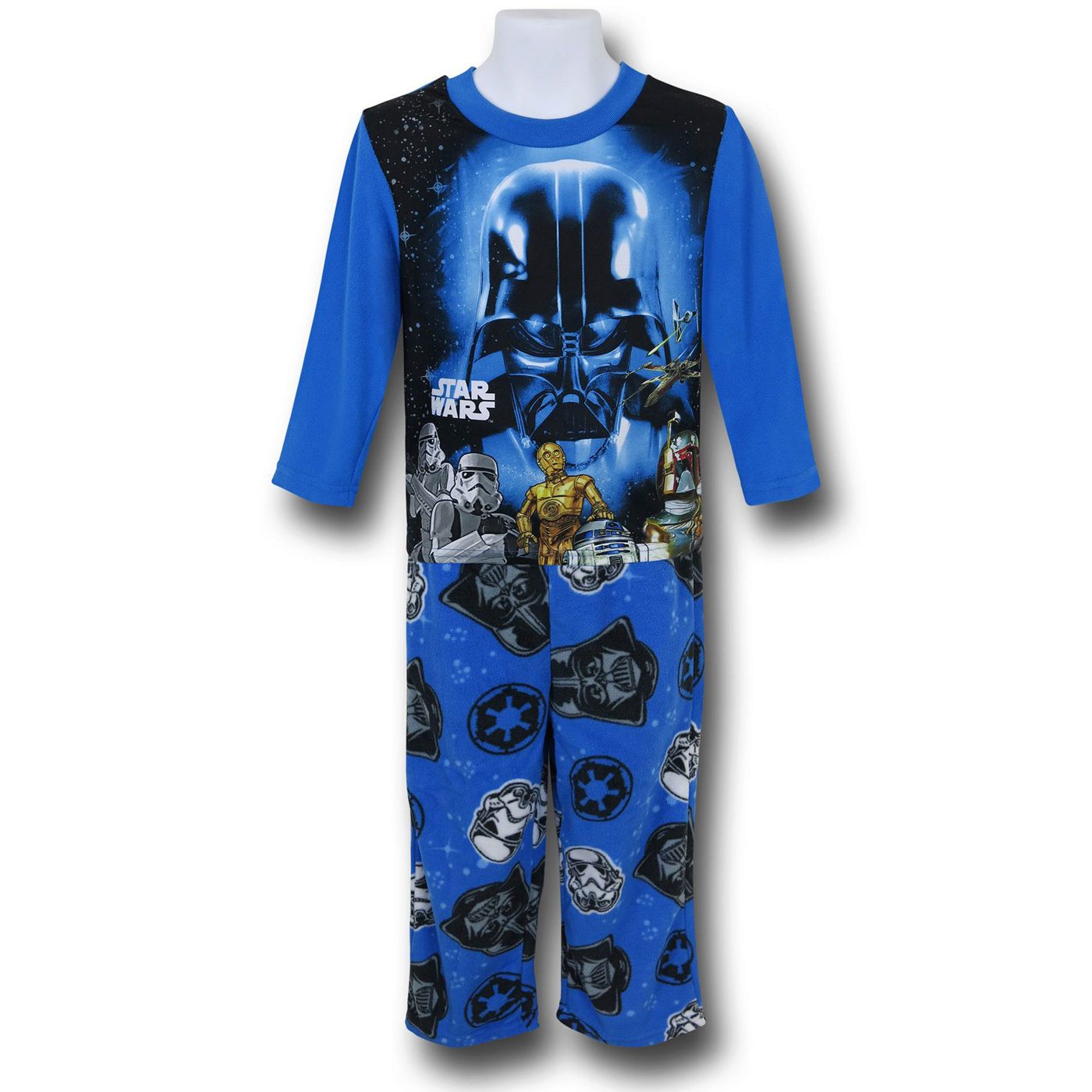 Star Wars Darth Vader Ominous Kids Pajama Set, Blue