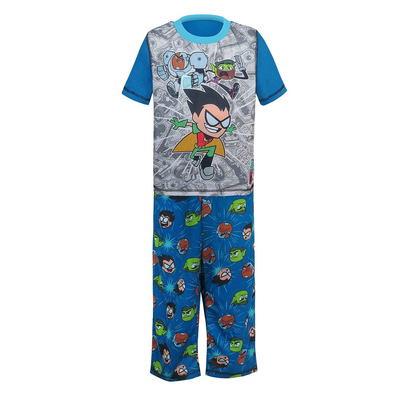 Teen Titans Go! Juvenile Pajama Set, Blue