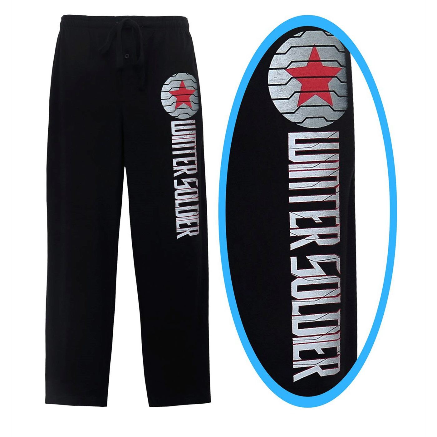 Winter Soldier Mission Report Men's Pajama Pants, Black