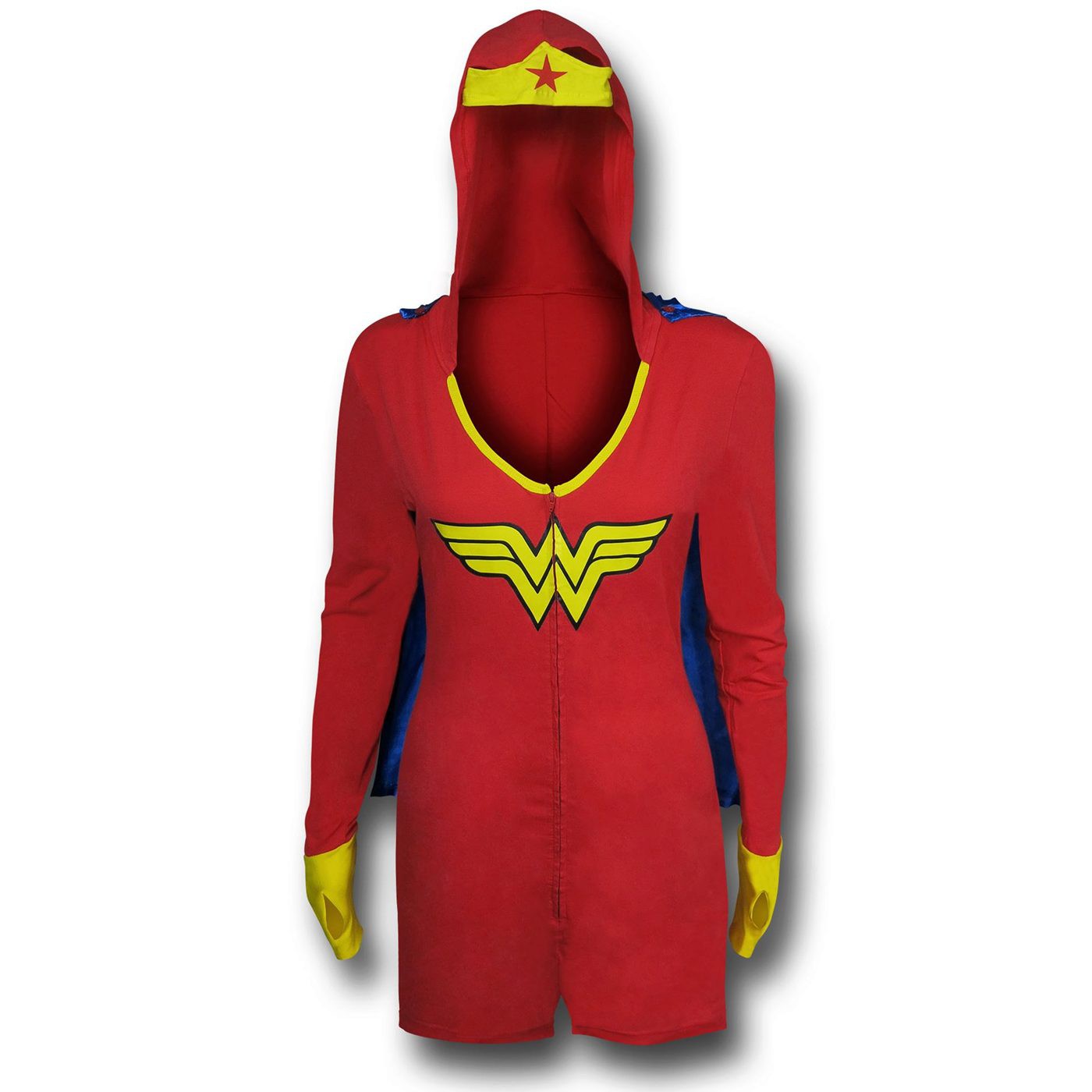 Wonder Woman Romper with Cape, Red