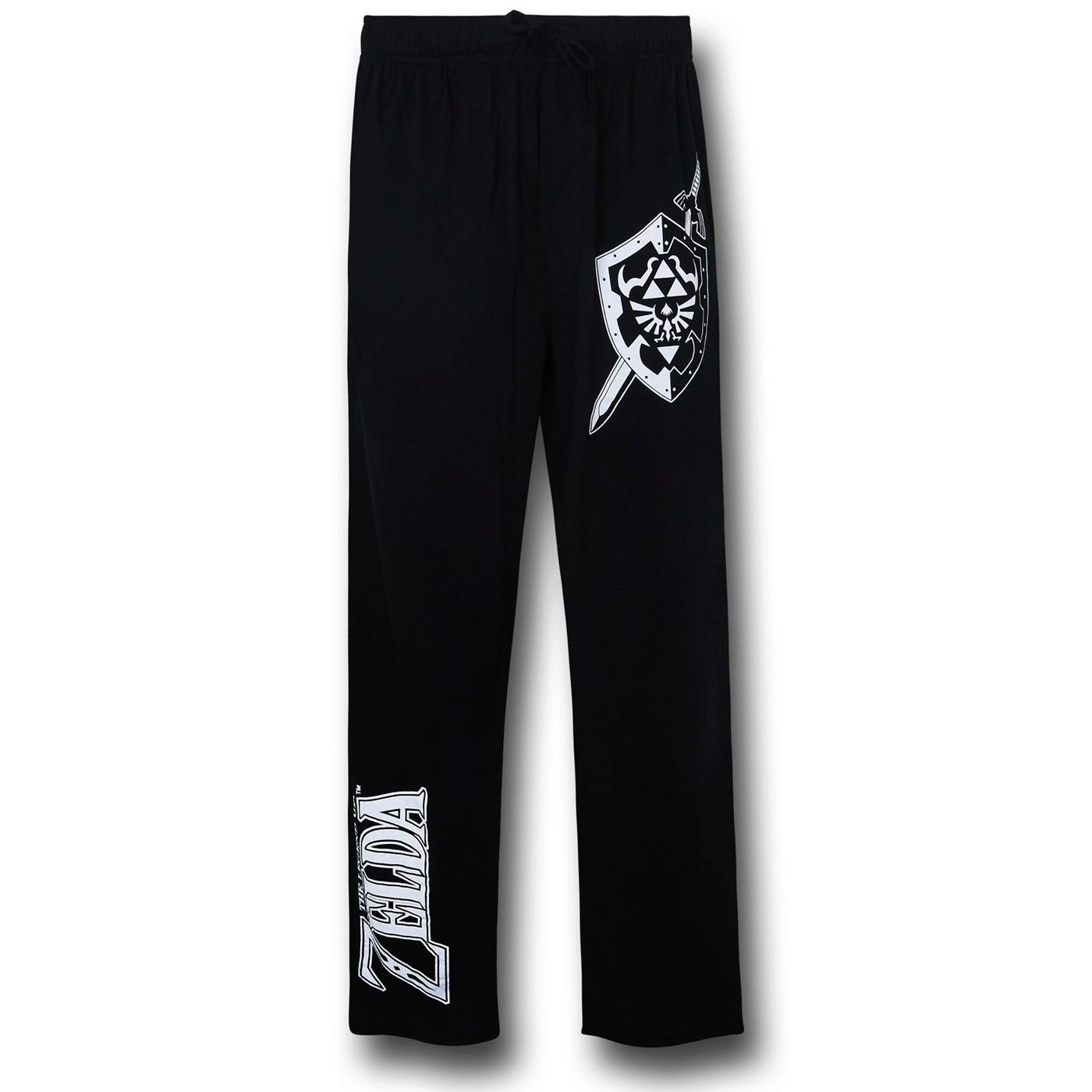 Zelda Sword & Shield Sleep Pants, Black