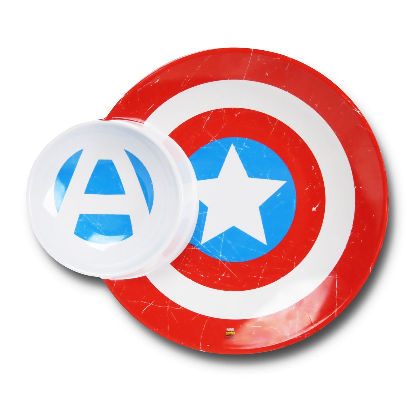 Captain America Party Plate, Red