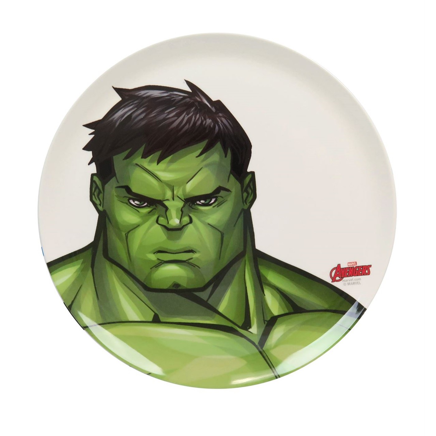 Hulk Grin 10-Inch Plastic Dinner Plate, White