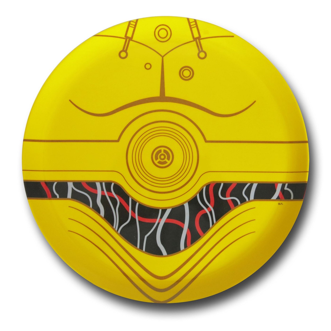 Star Wars C3PO Kids Plate, Yellow