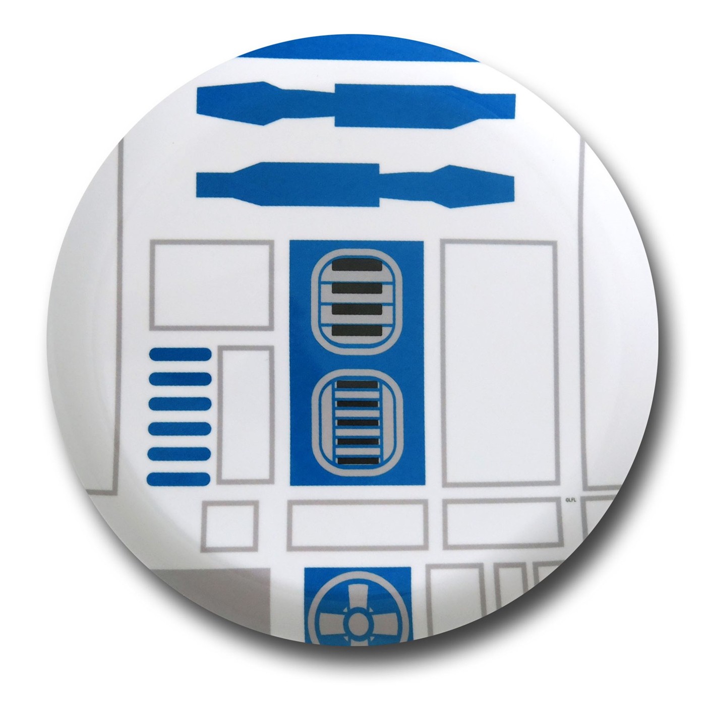 Star Wars R2D2 Kids Plate, White
