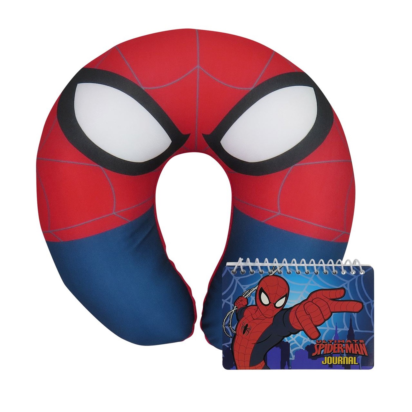 Spiderman Neck Pillow and Journal Book Set, Red