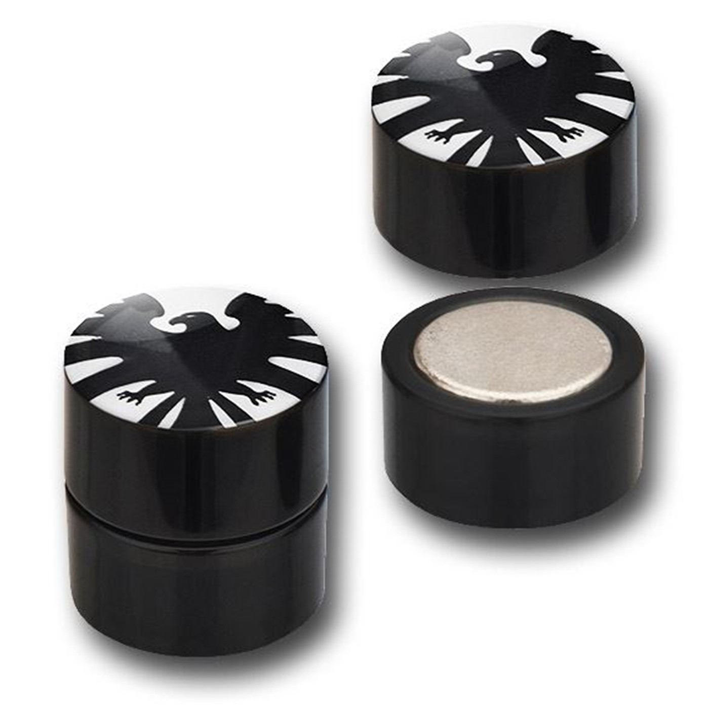 SHIELD Symbol Magnetic Fake Plugs, Black