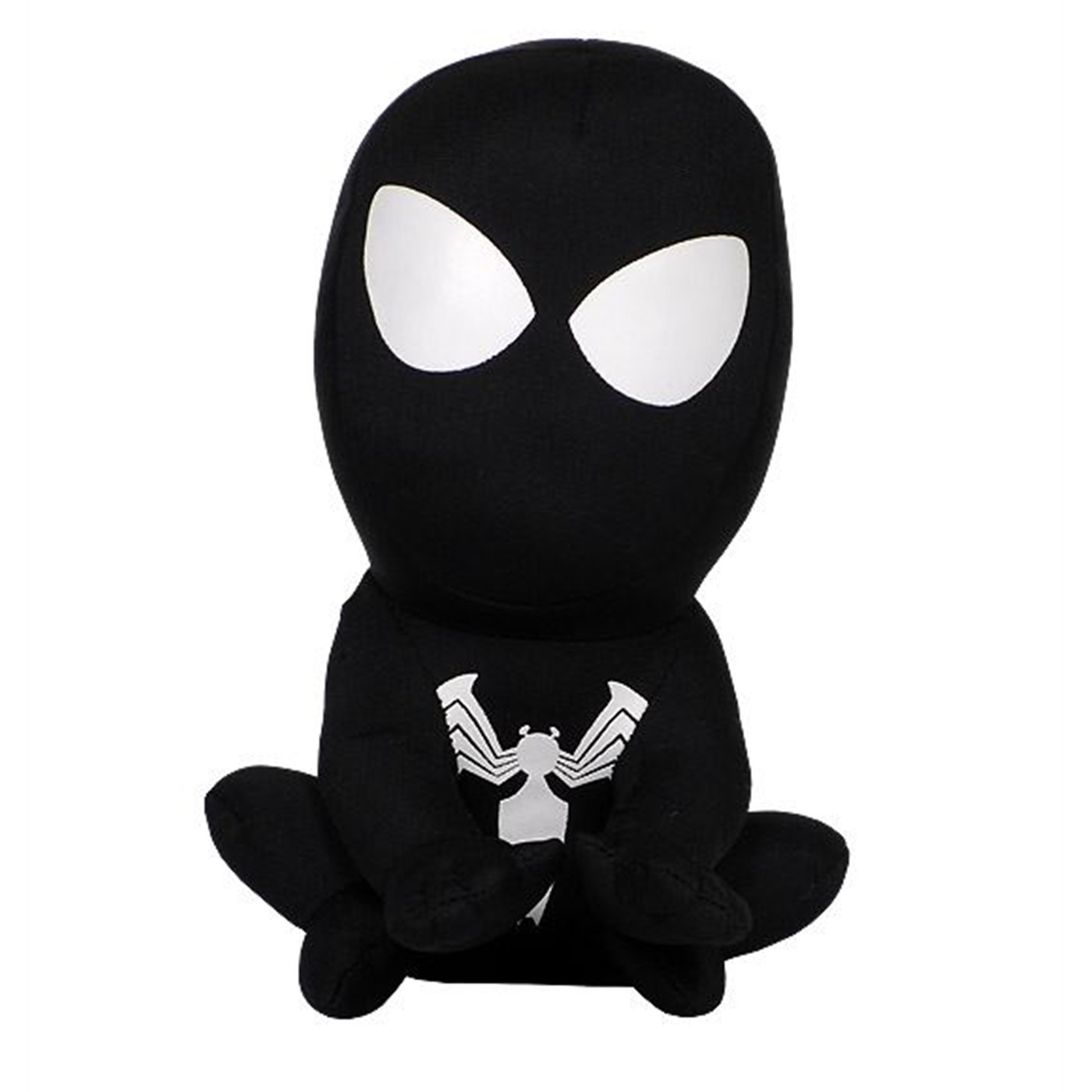Spiderman Black Super Deformed Plush Toy, Black