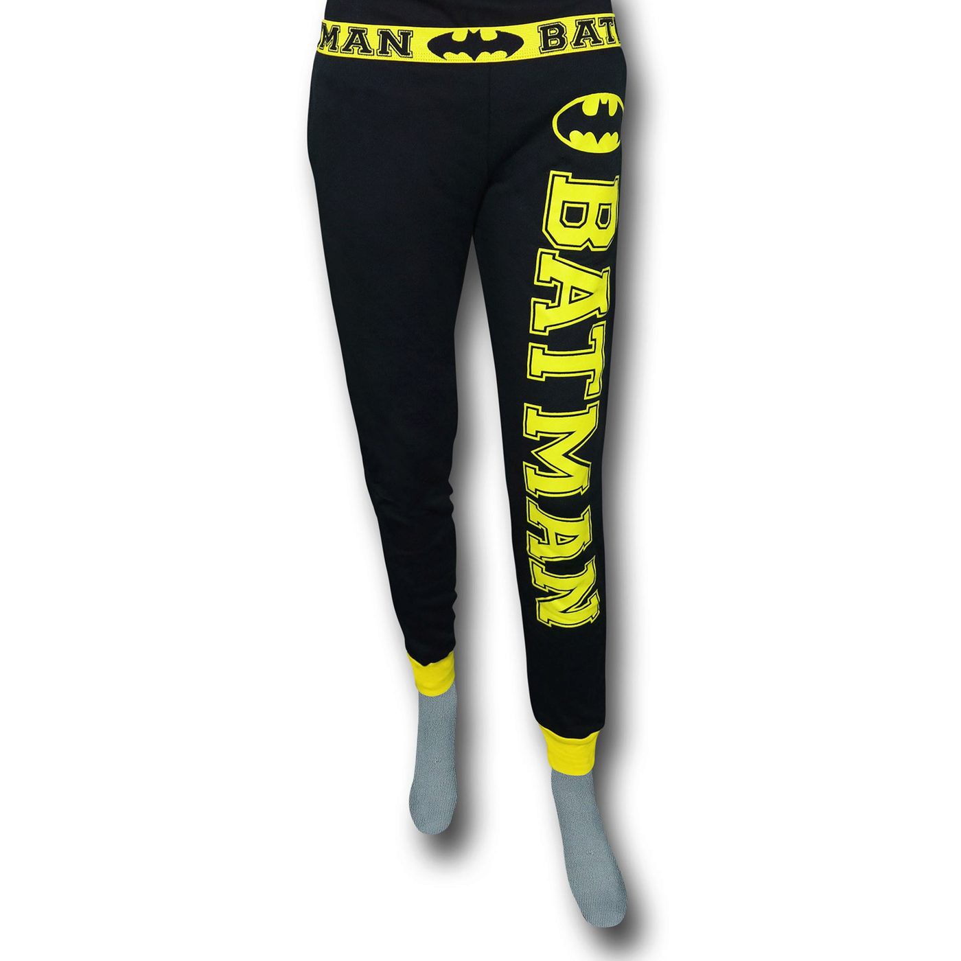 Batman Women's French Terry Pajama Pants, Black