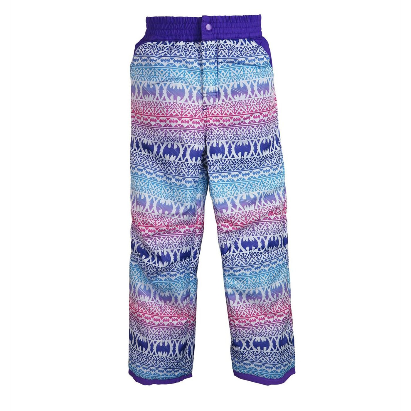 Batgirl Symbols Kids Snow Pants, Pink