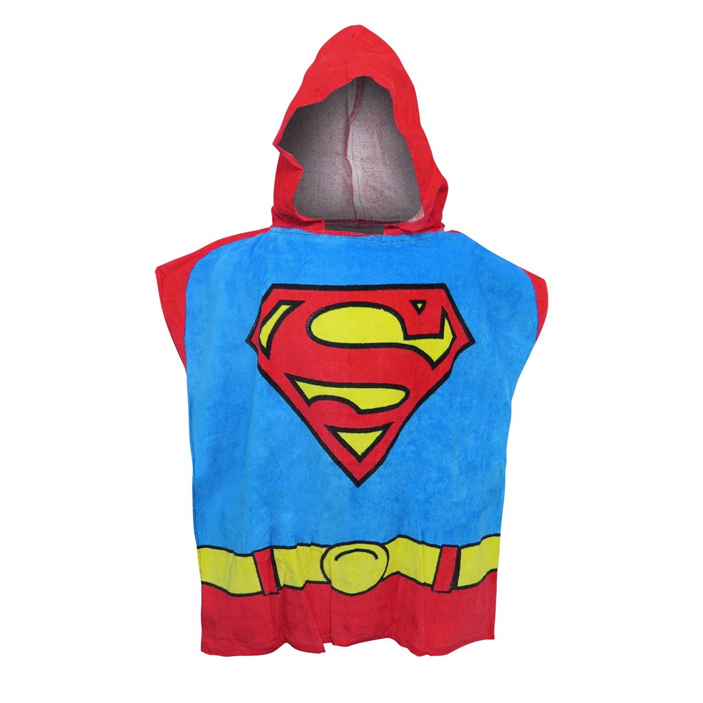 Superman Costume Kids' Towel Poncho, Blue