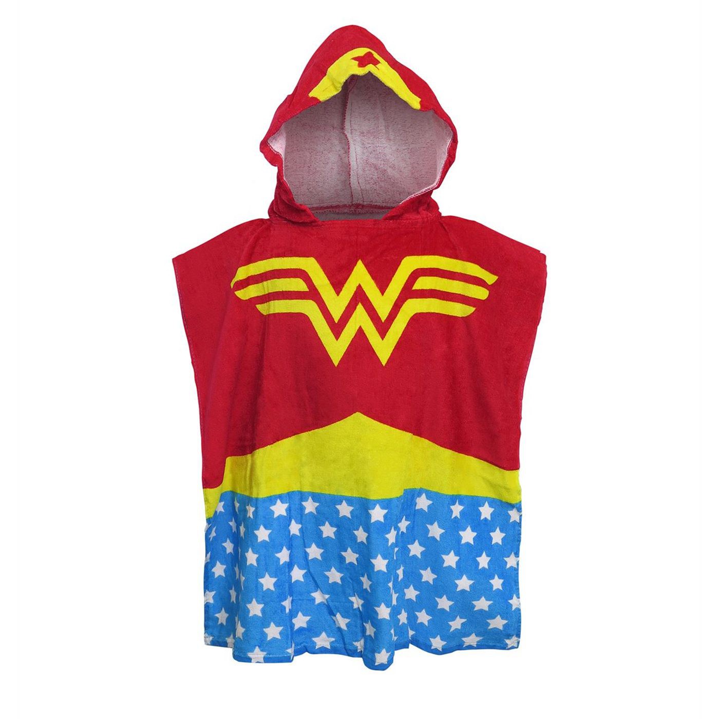 Wonder Woman Costume Kids' Towel Poncho, Red
