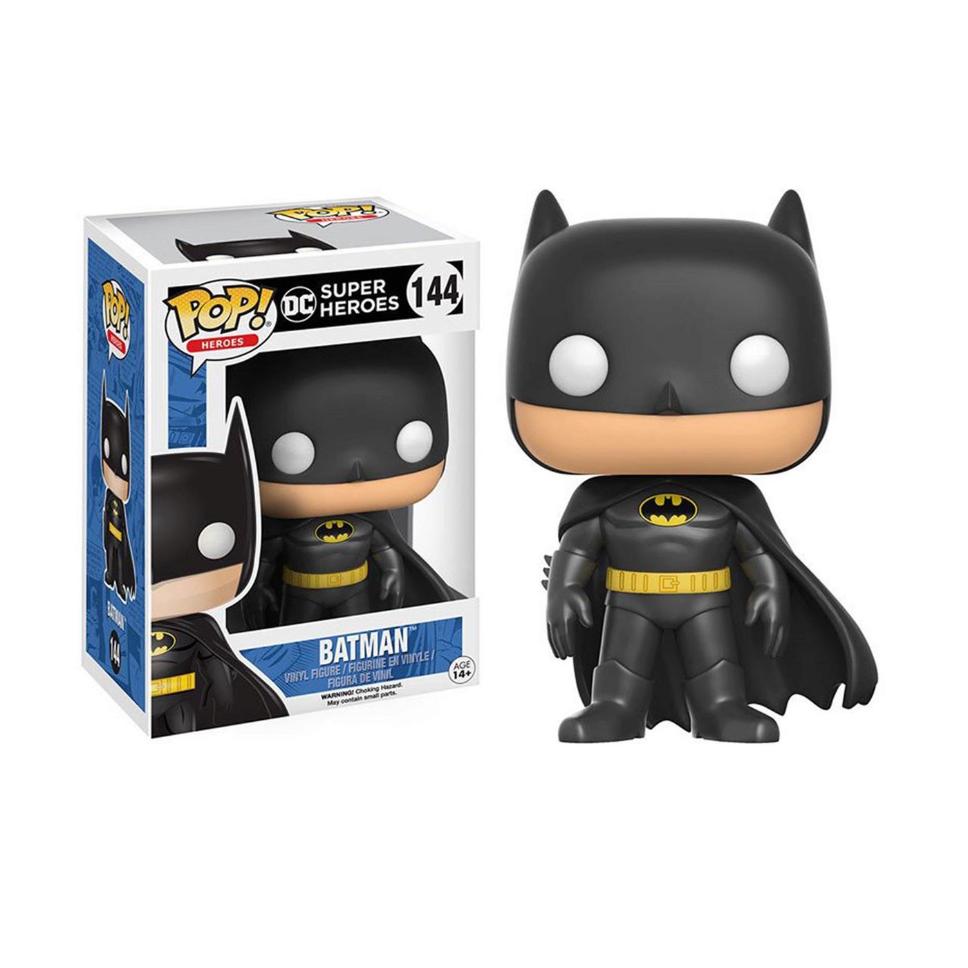 Batman DC Heroes Classic Funko Pop Vinyl Figure, Black