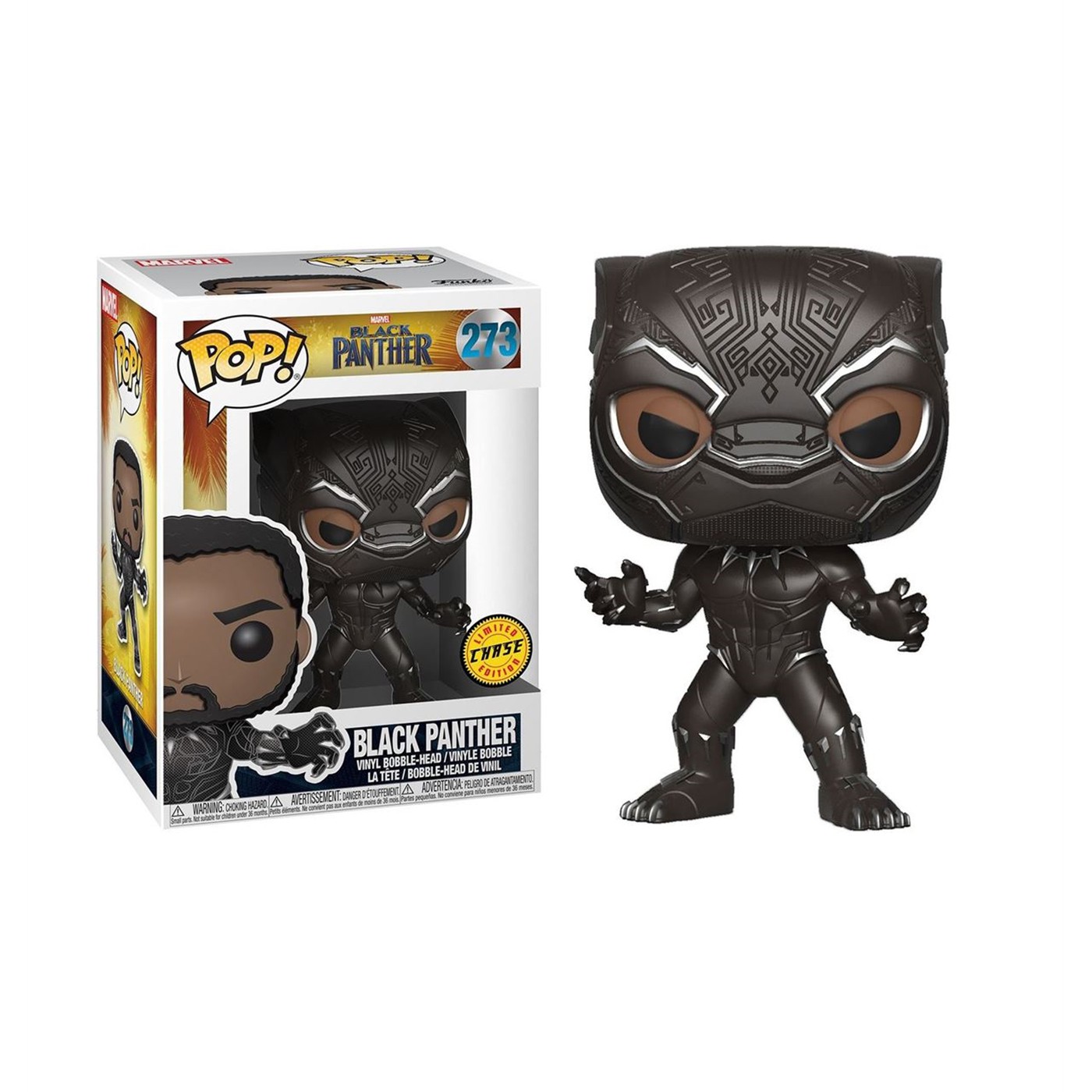 Black Panther Movie Funko Chase Pop Bobble Head, Black